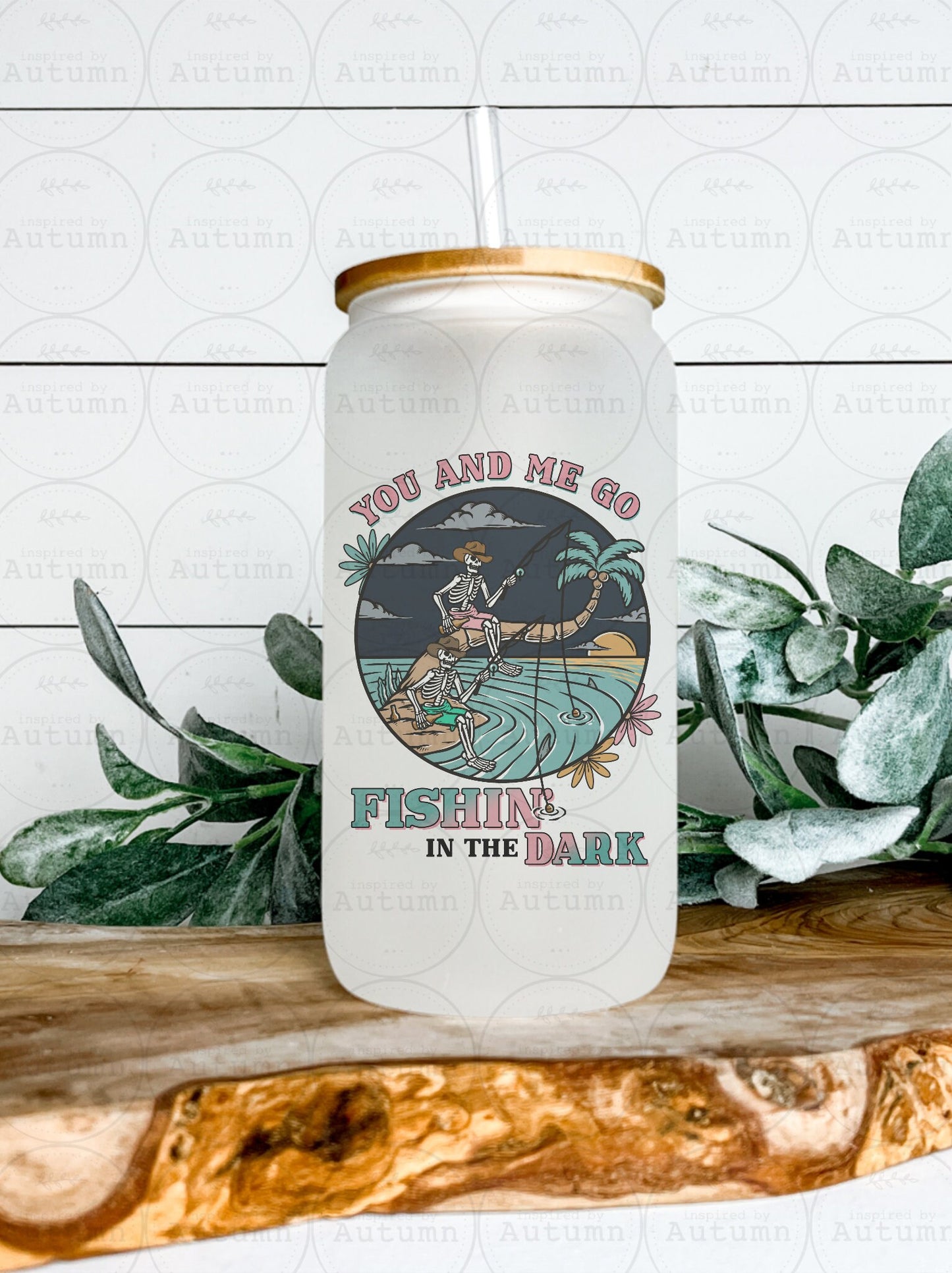 16oz Glass Can Tumbler | Country | Skellie | Texas | Fishing | Iced Coffee Glass